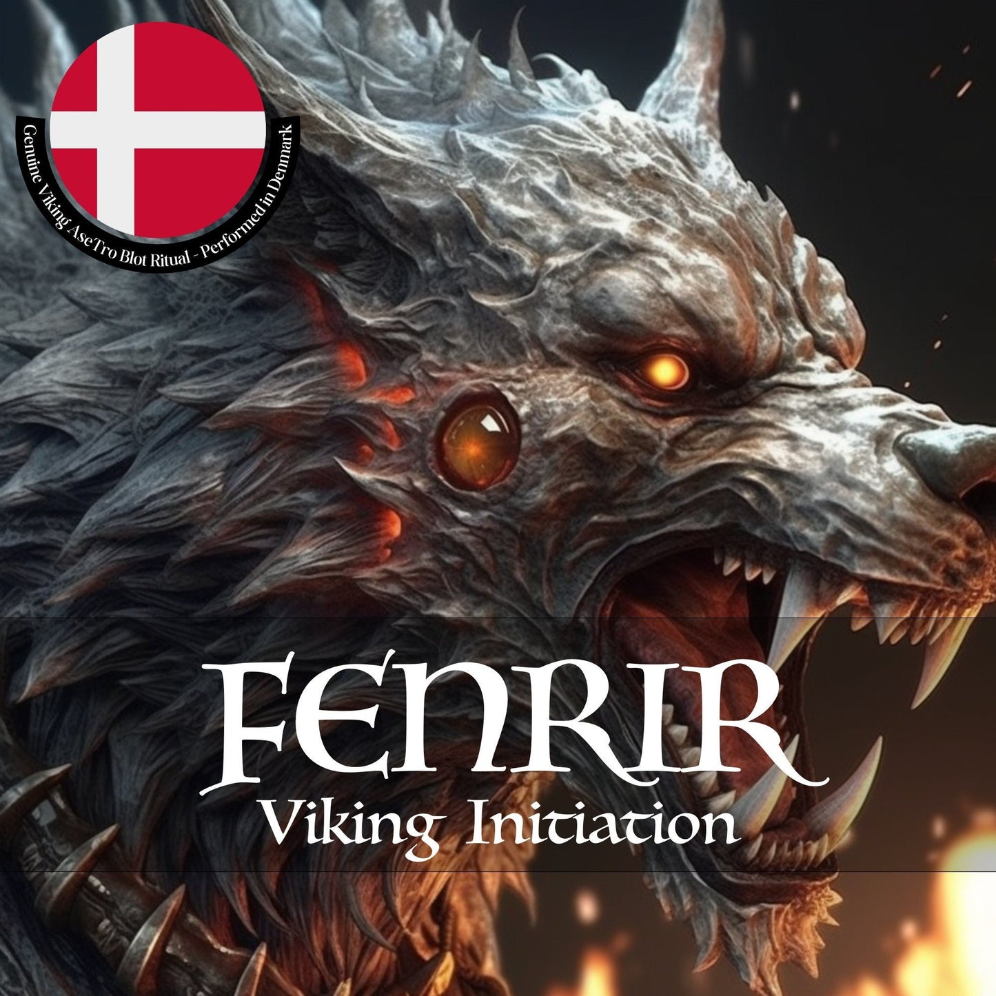 Norse Pagan FENRIR WOLF initiation. Attunement with the most powerful animal in the Norse god world.