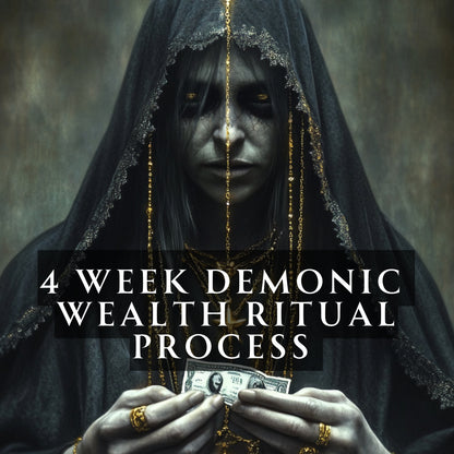 4-week Demonic Millionaire WealthRitual Series. Four weekly ritual that build on top of each other to create maximum effect.