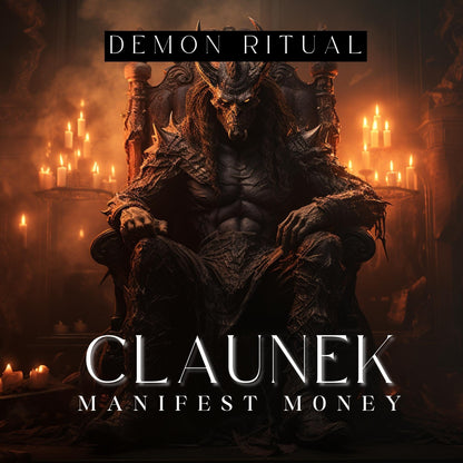 CLAUNEK Demon ritual for Wealth, Abundance, financial luck and economical freedom