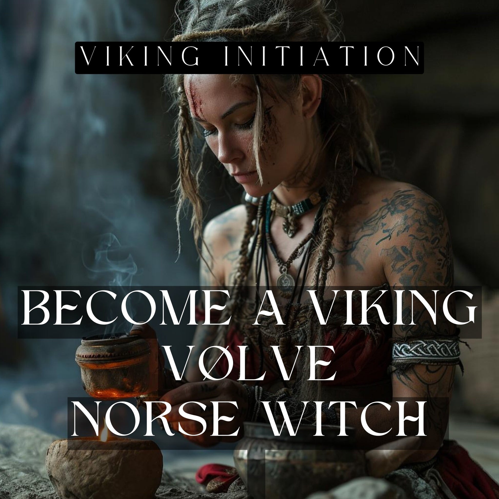 Viking Pagan Witch Initiation. Become a Norse Pagan Vølve Witch. Includes a certificate, Norse Magic Minicourse, and introduction manual.