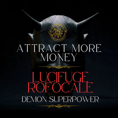 LUCIFUGE ROFOCALE Attract Money Demon Superpower - Attract more money spell.