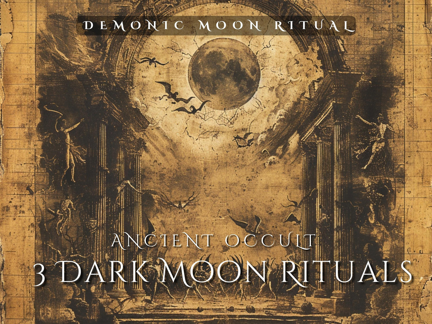 Tripple DARK MOON RITUAL - Unleash Your Deepest Desires with the Triple Dark Moon Ritual Series with benevolent demons.