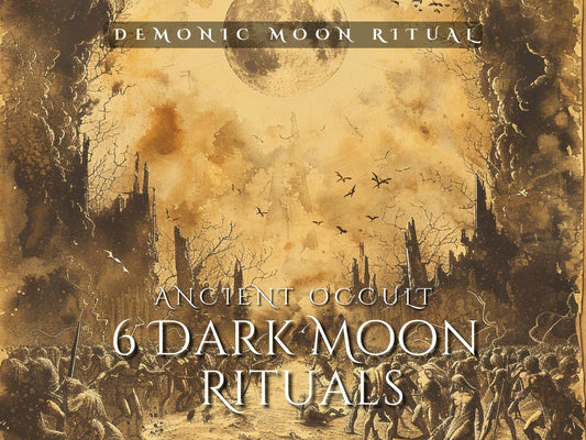 Manifest Your Deepest and Darkest Desires. Six Dark Moon Pagan Magic Ritual Series