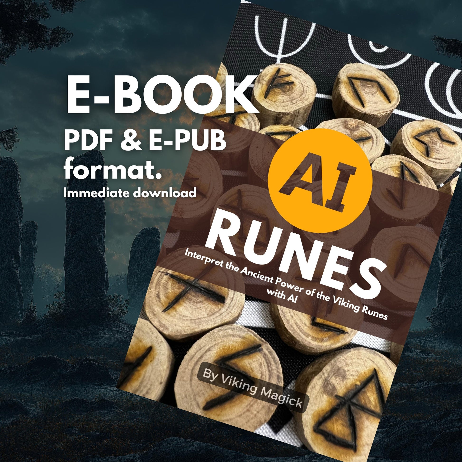 Use Chat GPT to Discover the Ancient Power of the Viking Runes - 108-page PDF e-book with actionable steps to use AI to Interpret Runes.